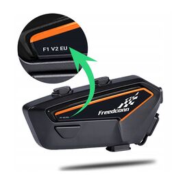 FreedConn F1 V2 EU motorcycle intercom | Techbox