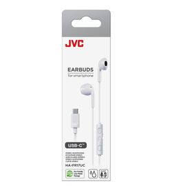 JVC HA-FR17UC USB Type-C Wired In-Ear Headphones White - Handsfree - Headsets - Techbox