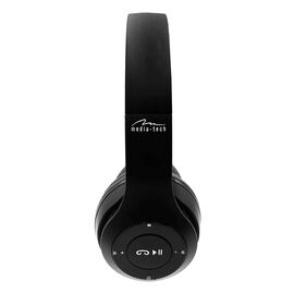 MEDIA-TECH EPSILION BT MT3591 Wireless headphones Bluetooth 4.2 Microphone Radio FM Black | Techbox