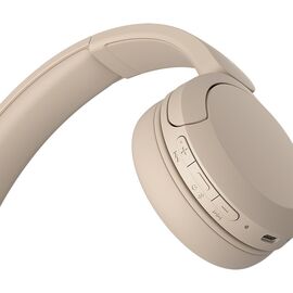 Sony WH-CH520 Headset Wireless Head-band Calls/Music USB Type-C Bluetooth Charging stand Cream | Techbox