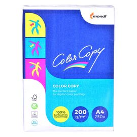 Paper copier office Mondi Color Copy 8687A20 (A4; 200g/m2; 250 sheets; white paper; satin) | Techbox