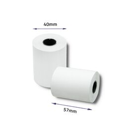 Qoltec 51899 Thermal roll 57 x 16 | 55g / m2 | 10 pcs. | BPA free | Techbox