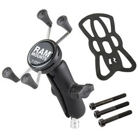 RAM Mounts X-Grip Phone Mount with Motorcycle Handlebar Clamp Base - Smartphone Holders - Smartphones - Techbox