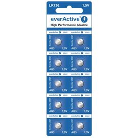 Mini alkaline batteries everActive G3 LR736 LR41 10 pcs - Batteries & Chargers - Consumables - Techbox