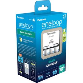 Battery charger PANASONIC Eneloop Basic BQ-CC51 + 4x AA 2000 mAh (K-KJ51MCD40E) | Techbox