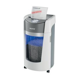 LEITZ Shredder IQ OptiMax Office 35 L, P-5, 2x15 shreds, Automatic Start/Stop, Reverse function, Rotating container - 33% larger capacity for shreds. - Office Machines - Office Supplies - Techbox