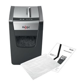 Rexel Momentum X312-SL paper shredder Particle-cut shredding Black, Grey | Techbox