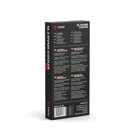 SAVIO Cooling for M.2 NVME 2280 drives, AK-60, Black | Techbox