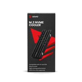 SAVIO Cooling for M.2 NVME 2280 drives, AK-60, Black | Techbox