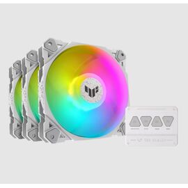 ASUS TUF GAMING TF120 ARGB WHITE EDITION 3IN1 Computer case Air cooler 12 cm 3 pc(s) - Fans - PC Cases & Accessories - Techbox