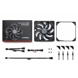 NF-A14x25 G2 PWM chromax.black - next-gen 140mm fan (black) | Techbox