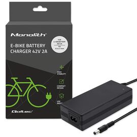 Qoltec 50760 Charger for e-bike batteries 36V | 42V | 2A | 5.5*2.1 | Techbox