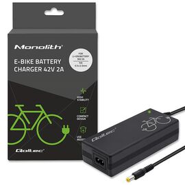 Qoltec 50761 Charger for e-bike batteries 36V | 42V | 2A | 5.5*2.5 | Techbox
