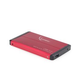 Gembird EE2-U3S-2-R storage drive enclosure 2.5" HDD enclosure Red | Techbox
