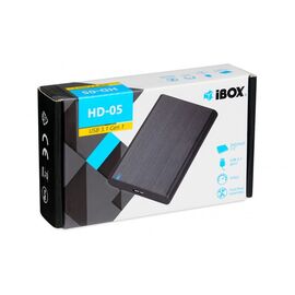 iBox HD-05 HDD/SSD enclosure Black 2.5" - Cases & Accessories - Hard Drives - Techbox