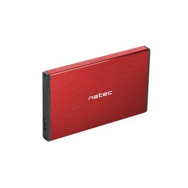 NATEC HDD ENCLOSURE RHINO GO (USB 3.0, 2.5", RED) | Techbox