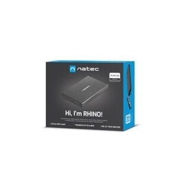 NATEC RHINO GO enclosure USB 3.0 for 2.5'' SATA HDD/SSD, black Aluminum | Techbox