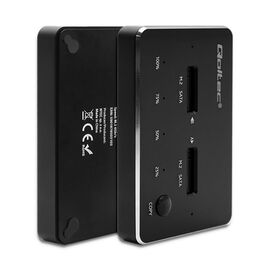 Qoltec 50310 Drive docking station 2x SSD M.2 SATA | NGFF | USB Type C | Techbox