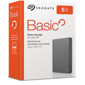 Seagate Basic external hard drive 5 TB 2.5" 3.2 Gen 1 (3.1 Gen 1) Silver | Techbox