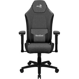 Aerocool CROWNASHBK, Ergonomic Gaming Chair, Adjustable Cushions, AeroWeave Technology, Black - Gaming Furniture - Gaming - Techbox