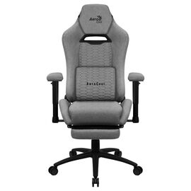Aerocool ROYALASHGR Premium Ergonomic Gaming Chair Legrest Aeroweave Technology Grey | Techbox