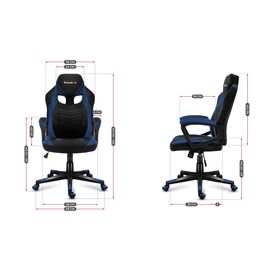 Huzaro FORCE 2.5 BLUE MESH Gaming armchair Mesh seat Black, Blue | Techbox