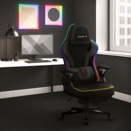 RGB Black Mesh gaming chair | Techbox