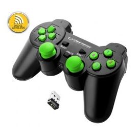 Esperanza EGG108G Gaming Controller Black, Green USB 2.0 Gamepad Analogue / Digital PC, Playstation 3 - Game Controllers - Gaming - Techbox