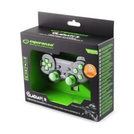 Esperanza EGG108G Gaming Controller Black, Green USB 2.0 Gamepad Analogue / Digital PC, Playstation 3 - Game Controllers - Gaming - Techbox