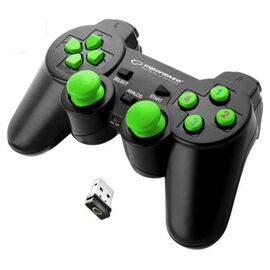 Esperanza EGG108G Gaming Controller Black, Green USB 2.0 Gamepad Analogue / Digital PC, Playstation 3 - Game Controllers - Gaming - Techbox