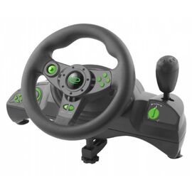 Esperanza EGW102 Gaming Controller Steering wheel PC,Playstation 3 Digital USB Black,Green | Techbox