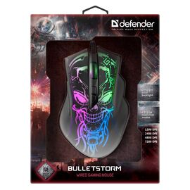 Gaming, optic, wired mouse DEFENDER GM-928 BULLETSTORM 7200dpi 7P illuminate - Mice - Keyboards & Mice - Techbox