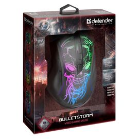 Gaming, optic, wired mouse DEFENDER GM-928 BULLETSTORM 7200dpi 7P illuminate - Mice - Keyboards & Mice - Techbox