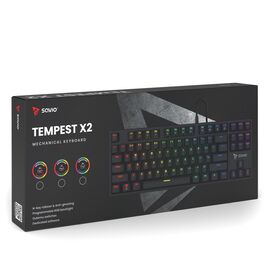 Savio Tempest x2 RGB mechanical keyboard, Outemu BLUE - Keyboards - Keyboards & Mice - Techbox