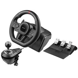 Tracer TRAJOY47345 Gaming Controller Black Steering Wheel + Pedals PlayStation 4, PlayStation 3, Xbox One, Xbox 360, Switch, PC | Techbox