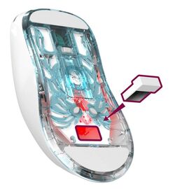 WIRELESS MOUSE DEFENDER FAME GM-516 RF+BT 10000DPI 6P WHITE | Techbox