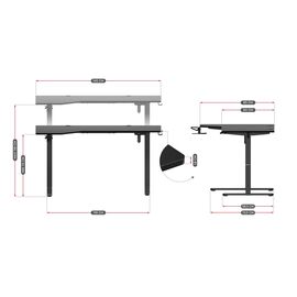 Electric desk - Huzaro Hero 9.1 | Techbox