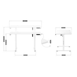 Electric desk MA-Leader 7.0 White | Techbox