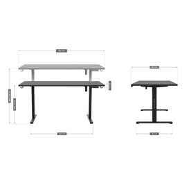 Electric desk MA-Leader 7.6 Black | Techbox