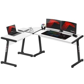 GAMING DESK HUZARO HERO 6.0 WHITE | Techbox