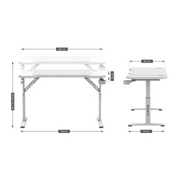 Huzaro Hero 2.6 White gaming desk | Techbox