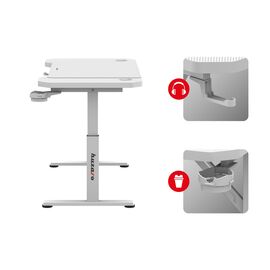 Huzaro Hero 2.6 White gaming desk | Techbox
