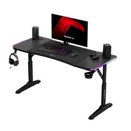 Huzaro Hero 3.6 RGB Black gaming desk | Techbox