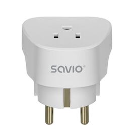 SAVIO AP-01 Travel Adapter, US socket – EU plug | Techbox