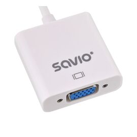 SAVIO HDMI (M) TO VGA (F) ADAPTER WHITE CL-201 | Techbox