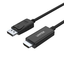 UNITEK Y-5118CA video cable adapter 1.8 m HDMI Type A (Standard) DisplayPort Black - Adaptors & Plugs - Cables & Adapters - Techbox