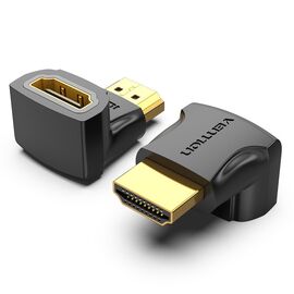 Vention HDMI 90 Degree Male to Female Adapter Black | Techbox
