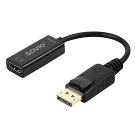 Adapter Savio DisplayPort (M) v1.2 - HDMI A (F) v1.4, 4K, AK-62 | Techbox