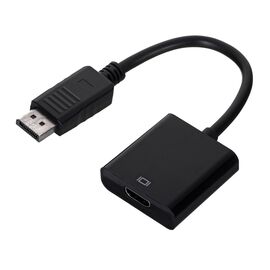 Gembird A-DPM-HDMIF-002 video cable adapter 0.1 m DisplayPort HDMI Type A (Standard) Black - Adaptors & Plugs - Cables & Adapters - Techbox
