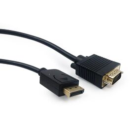 Gembird CCP-DPM-VGAM-6 video cable adapter 1.8 m VGA (D-Sub) DisplayPort Black - Monitor Cables - Cables & Adapters - Techbox